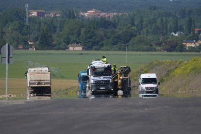 Obras de la autovía A-11 en los tramos comprendidos entre Tudela de Duero y Quintanilla de Arriba.