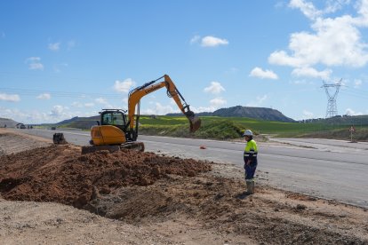 Obras de la autovía A-11 en los tramos comprendidos entre Tudela de Duero y Quintanilla de Arriba.