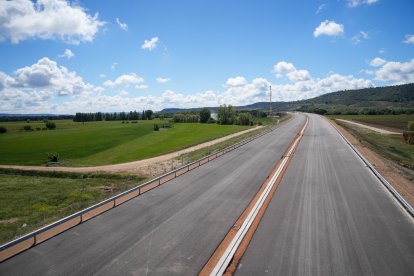 Obras de la autovía A-11 en los tramos comprendidos entre Tudela de Duero y Quintanilla de Arriba.