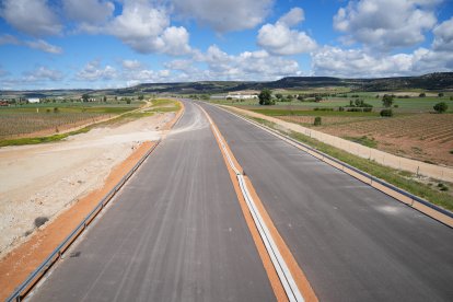 Obras de la autovía A-11 en los tramos comprendidos entre Tudela de Duero y Quintanilla de Arriba.