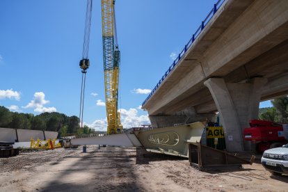 Obras de la autovía A-11 en los tramos comprendidos entre Tudela de Duero y Quintanilla de Arriba.