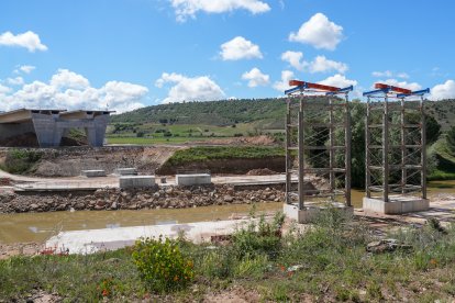 Obras de la autovía A-11 en los tramos comprendidos entre Tudela de Duero y Quintanilla de Arriba.