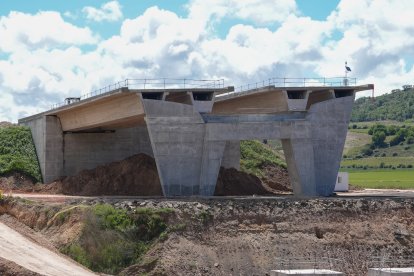 Obras de la autovía A-11 en los tramos comprendidos entre Tudela de Duero y Quintanilla de Arriba.