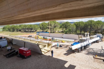 Obras de la autovía A-11 en los tramos comprendidos entre Tudela de Duero y Quintanilla de Arriba.