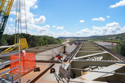 Obras de la autovía A-11 en los tramos comprendidos entre Tudela de Duero y Quintanilla de Arriba.