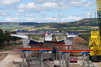 Obras de la autovía A-11 en los tramos comprendidos entre Tudela de Duero y Quintanilla de Arriba.