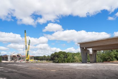 Obras de la autovía A-11 en los tramos comprendidos entre Tudela de Duero y Quintanilla de Arriba.