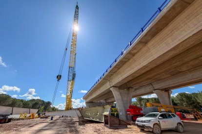 Obras de la autovía A-11 en los tramos comprendidos entre Tudela de Duero y Quintanilla de Arriba.