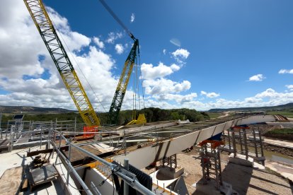 Obras de la autovía A-11 en los tramos comprendidos entre Tudela de Duero y Quintanilla de Arriba.