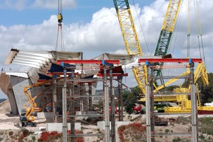 Obras de la autovía A-11 en los tramos comprendidos entre Tudela de Duero y Quintanilla de Arriba.