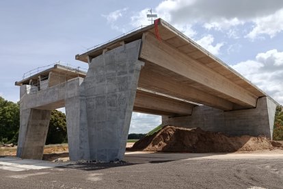 Obras de la autovía A-11 en los tramos comprendidos entre Tudela de Duero y Quintanilla de Arriba.