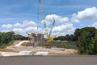 Obras de la autovía A-11 en los tramos comprendidos entre Tudela de Duero y Quintanilla de Arriba.