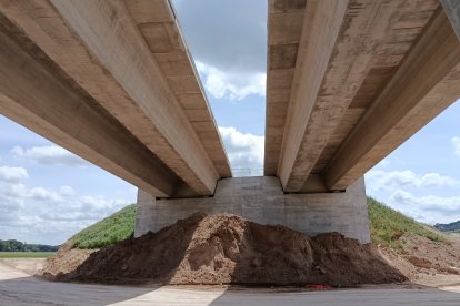 Obras de la autovía A-11 en los tramos comprendidos entre Tudela de Duero y Quintanilla de Arriba.