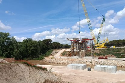 Obras de la autovía A-11 en los tramos comprendidos entre Tudela de Duero y Quintanilla de Arriba.