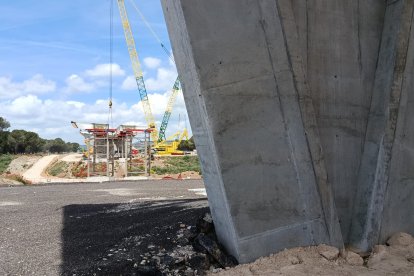 Obras de la autovía A-11 en los tramos comprendidos entre Tudela de Duero y Quintanilla de Arriba.