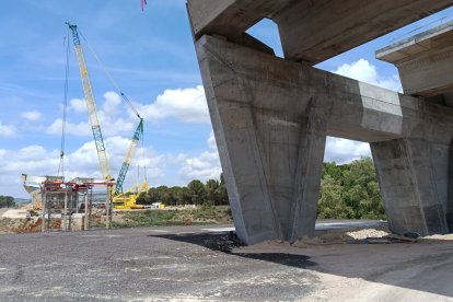 Obras de la autovía A-11 en los tramos comprendidos entre Tudela de Duero y Quintanilla de Arriba.