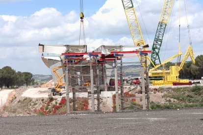 Obras de la autovía A-11 en los tramos comprendidos entre Tudela de Duero y Quintanilla de Arriba.