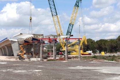 Obras de la autovía A-11 en los tramos comprendidos entre Tudela de Duero y Quintanilla de Arriba.