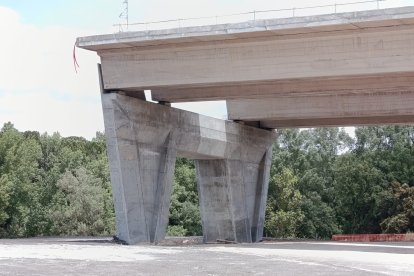 Obras de la autovía A-11 en los tramos comprendidos entre Tudela de Duero y Quintanilla de Arriba.