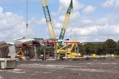 Obras de la autovía A-11 en los tramos comprendidos entre Tudela de Duero y Quintanilla de Arriba.