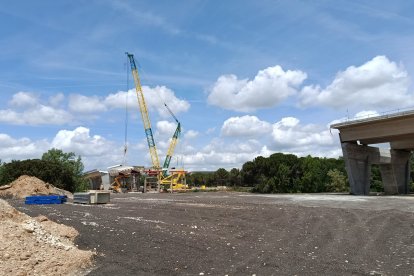 Obras de la autovía A-11 en los tramos comprendidos entre Tudela de Duero y Quintanilla de Arriba.