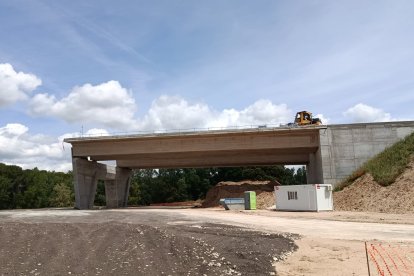 Obras de la autovía A-11 en los tramos comprendidos entre Tudela de Duero y Quintanilla de Arriba.