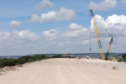 Obras de la autovía A-11 en los tramos comprendidos entre Tudela de Duero y Quintanilla de Arriba.