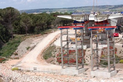Obras de la autovía A-11 en los tramos comprendidos entre Tudela de Duero y Quintanilla de Arriba.