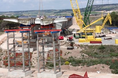Obras de la autovía A-11 en los tramos comprendidos entre Tudela de Duero y Quintanilla de Arriba.