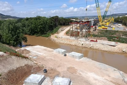 Obras de la autovía A-11 en los tramos comprendidos entre Tudela de Duero y Quintanilla de Arriba.