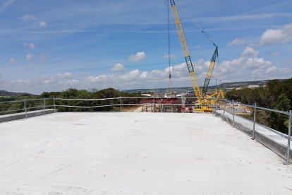 Obras de la autovía A-11 en los tramos comprendidos entre Tudela de Duero y Quintanilla de Arriba.