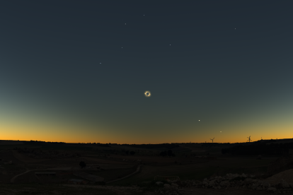 Simulación de las vistas desde Trigueros del Valle