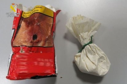 Sustancias encontradas en el forro polar.
