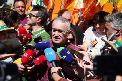 Concentración y manifestación de las Opas para exigir apoyos para garantizar el futuro del campo.