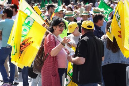 Concentración y manifestación de las Opas para exigir apoyos para garantizar el futuro del campo.