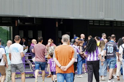 El Deportivo celebra el ascenso en Zorrilla.