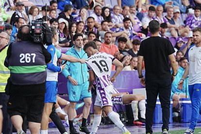 Una acción del real Valladolid 0-2 Deportivo en Zorrilla.