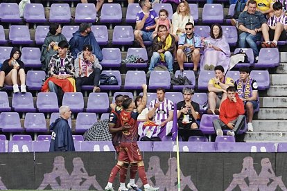 Una acción del real Valladolid 0-2 Deportivo en Zorrilla.