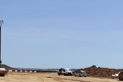 Obras del acceso norte al  polígono industrial 