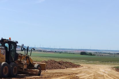 Obras del acceso norte al  polígono industrial 