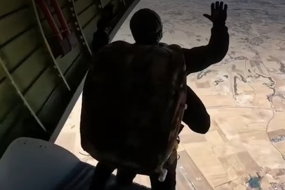 Paracaidismo de vértigo en la Base de Villanubla