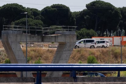 El viaducto de los tramposos de la variante de mercancías