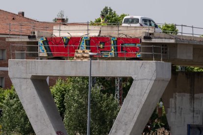 El viaducto de los tramposos de la variante de mercancías