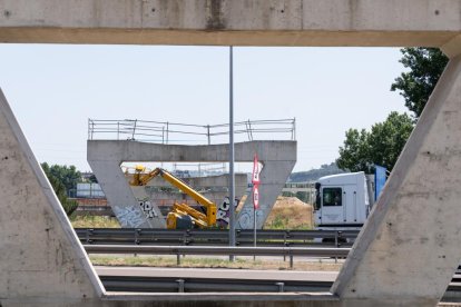 El viaducto de los tramposos de la variante de mercancías