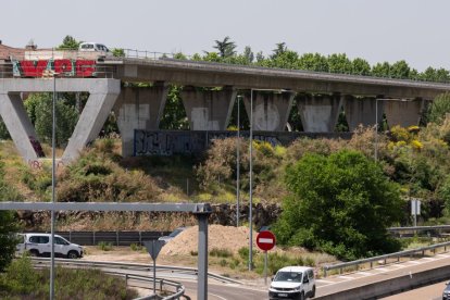 El viaducto de los tramposos de la variante de mercancías