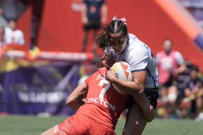 Canadá - España femenino en el SVNS Rugby Series en el Estadio José Zorrilla.
