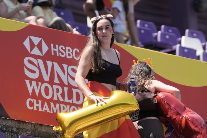 Canadá - España femenino en el SVNS Rugby Series en el Estadio José Zorrilla.