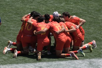 Estados Unidos - España masculino en el SVNS Rugby Series en el Estadio José Zorrilla.