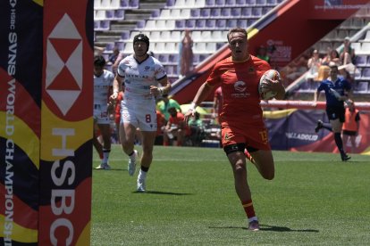 Estados Unidos - España masculino en el SVNS Rugby Series en el Estadio José Zorrilla.