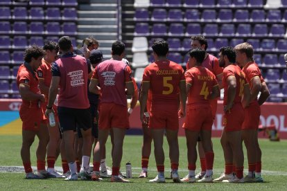 Estados Unidos - España masculino en el SVNS Rugby Series en el Estadio José Zorrilla.